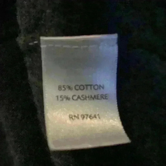 J.Jill Cardigan Cashmere Charcoal Grey Petite Small Academia Office Teacher - Picture 10 of 11